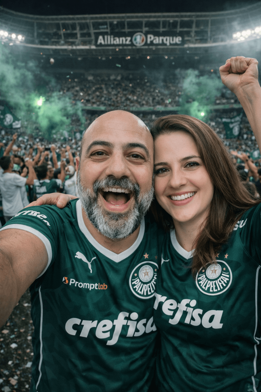 Futebol casal - palmeiras