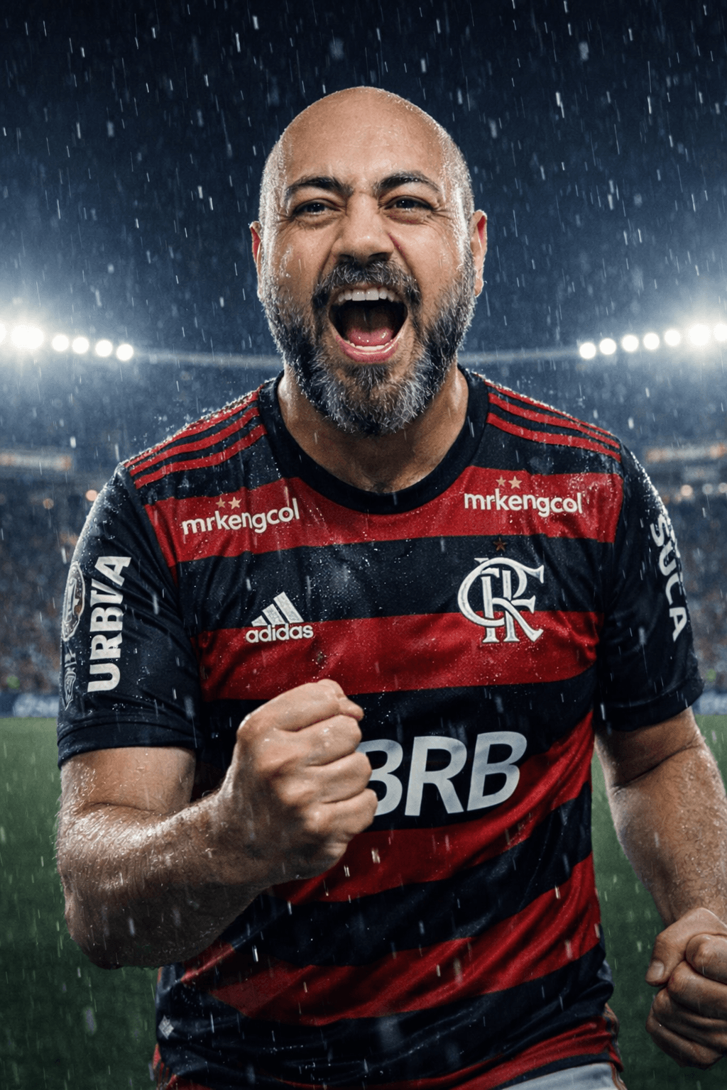 Futebol - Flamengo chuva