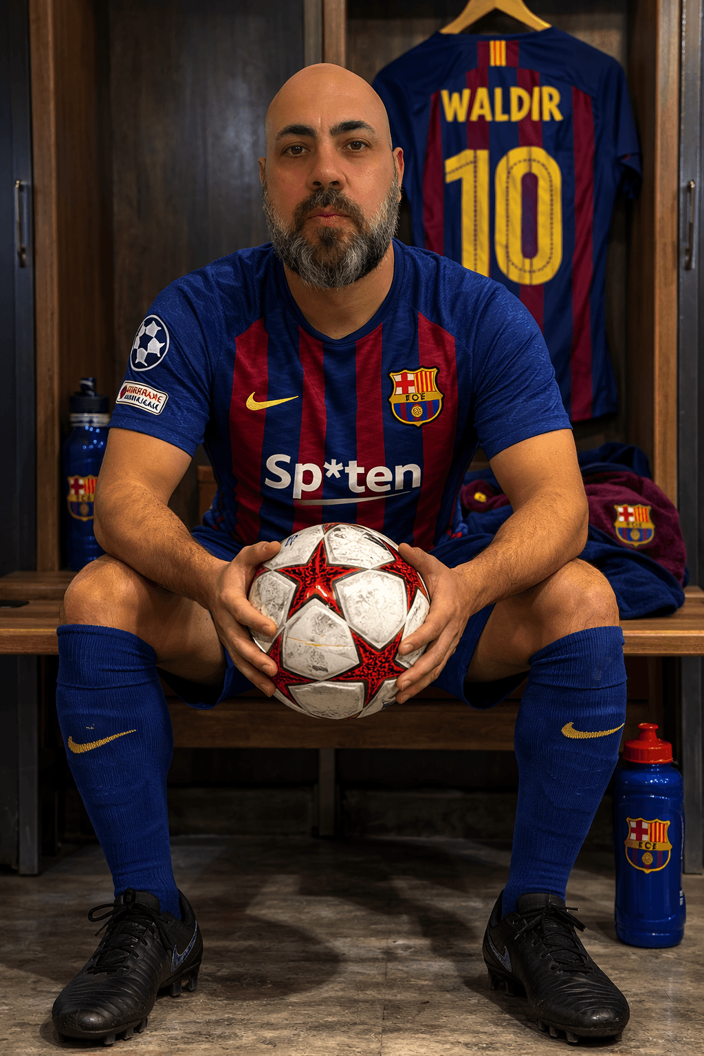Futebol - Barcelona Vestiário