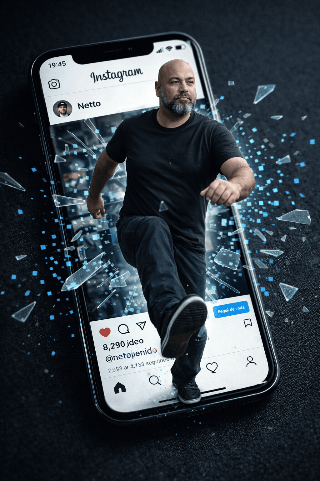 Saindo celular Instagram